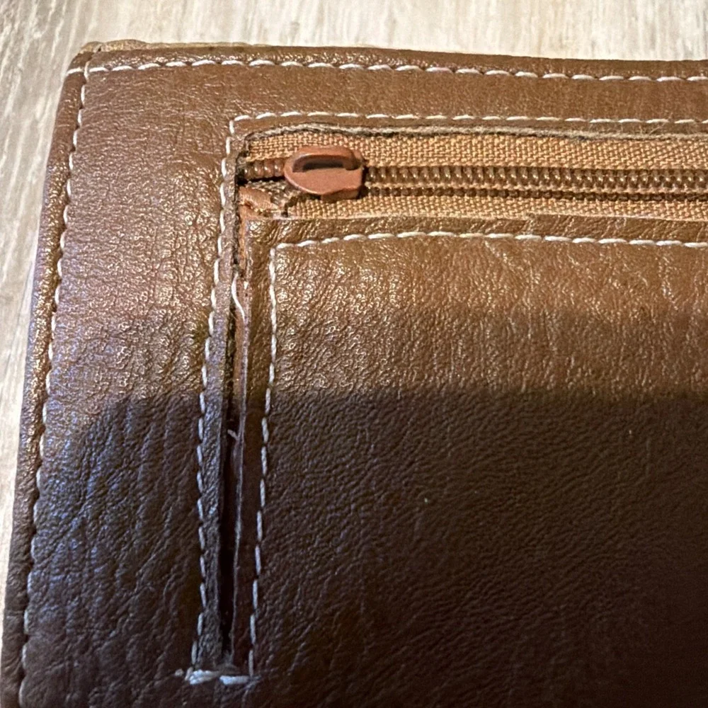 Vintage Dolce & Gabbana Women's Wallet Brown Leather